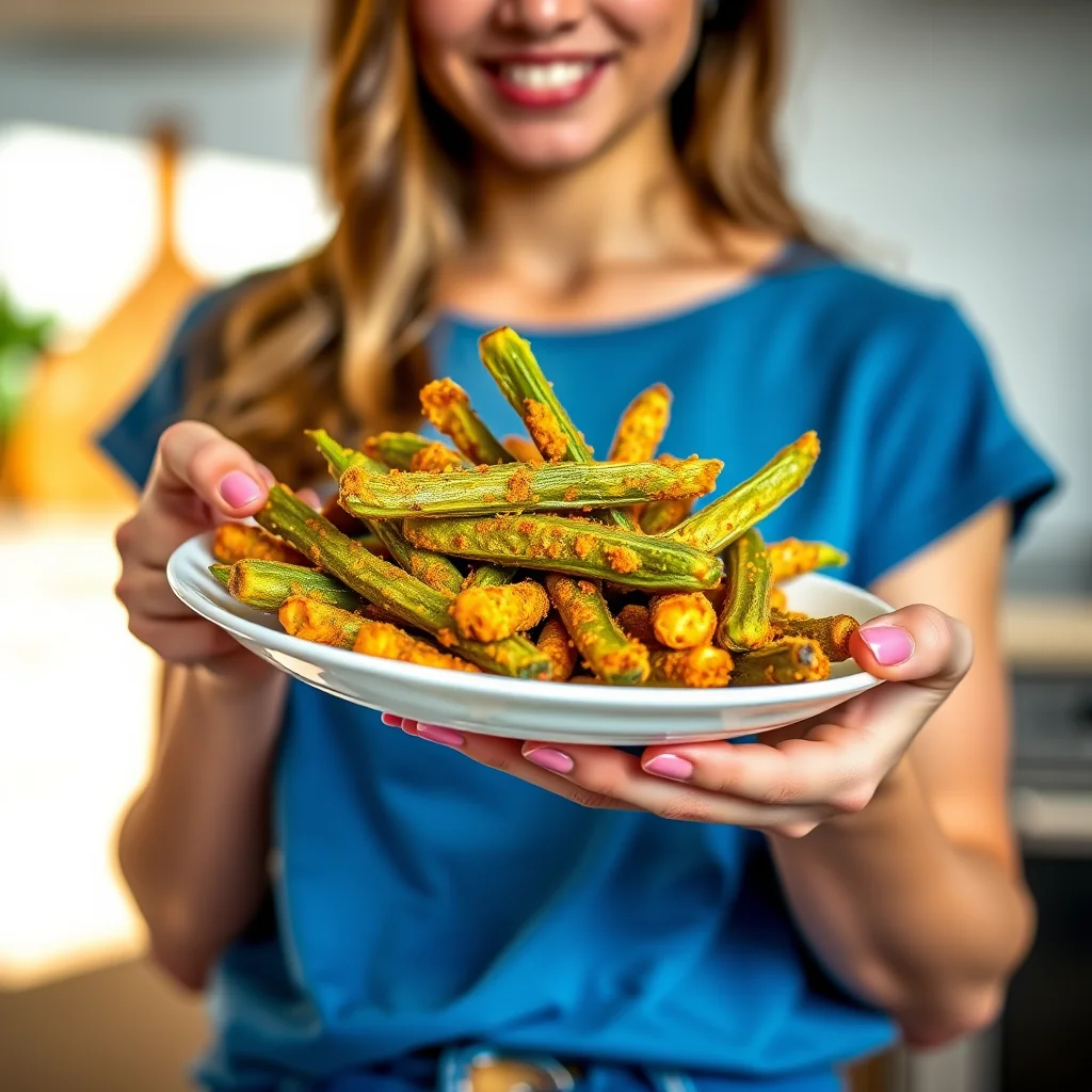 Kurkuri Bhindi (Crispy Okra Fries) – vegetarian recipe