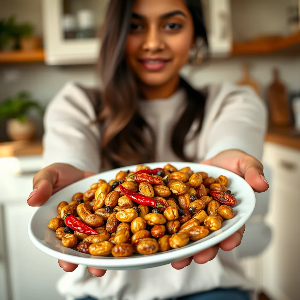 Indian Spiced Boiled Peanuts (Ubli Moomphali) – vegetarian recipe