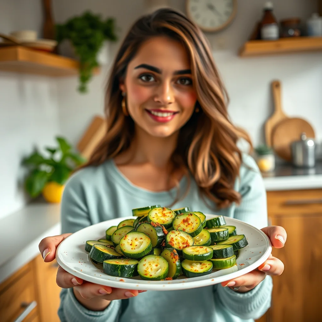 Spiced Cucumber Spears with a Sizzling Tarka – vegetarian recipe