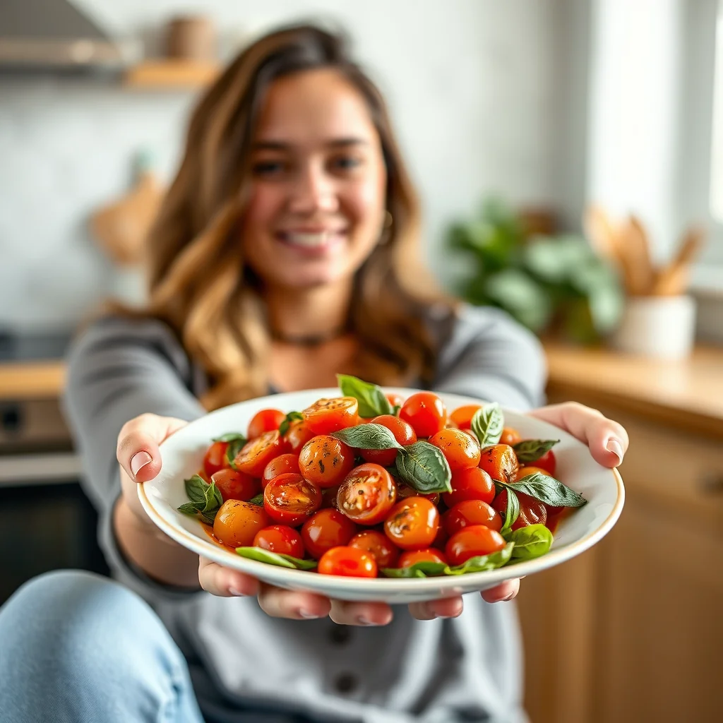 Spiced Cherry Tomato Salad with Curry Leaves – vegetarian recipe