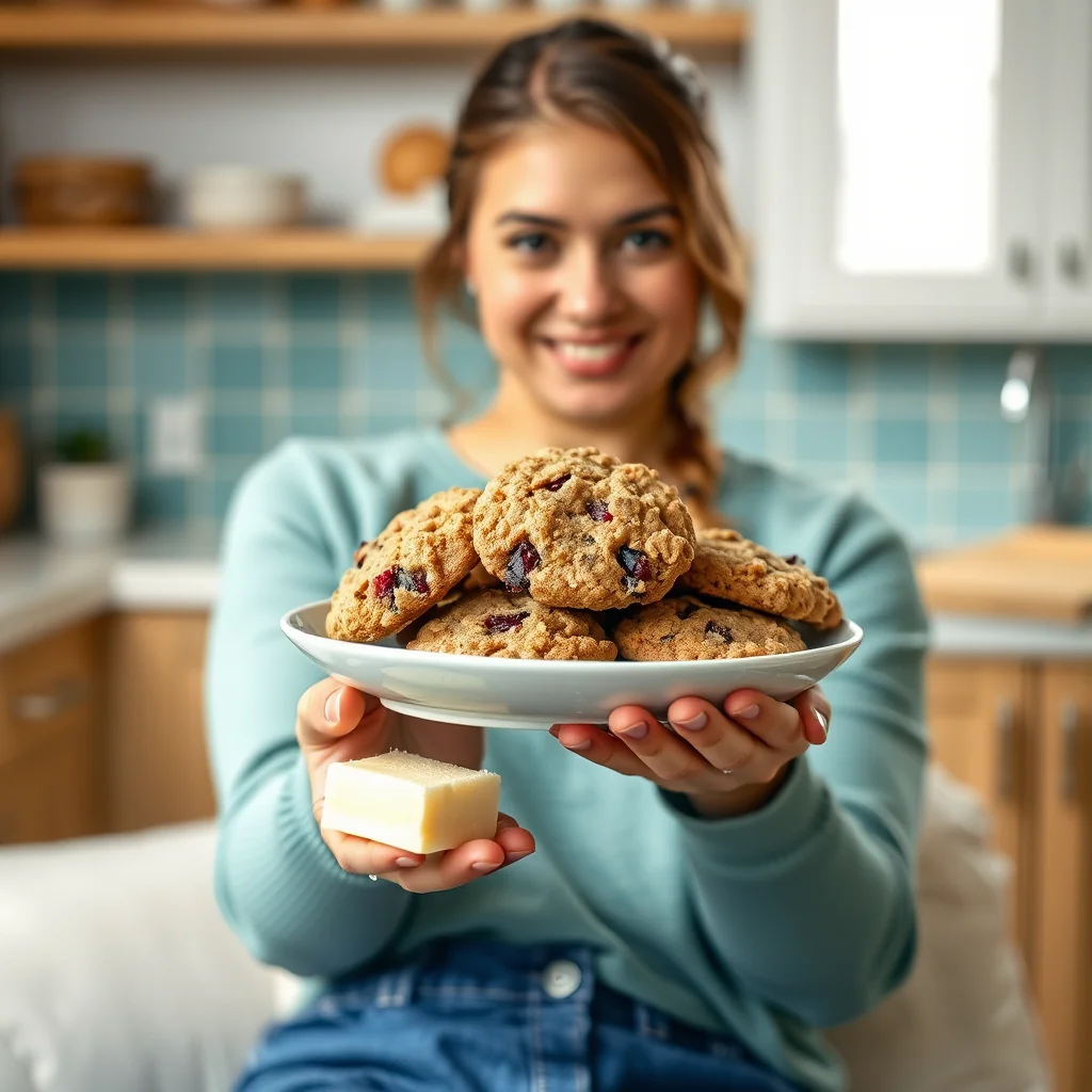 Chewy Oatmeal Cranberry Cookies – vegetarian recipe