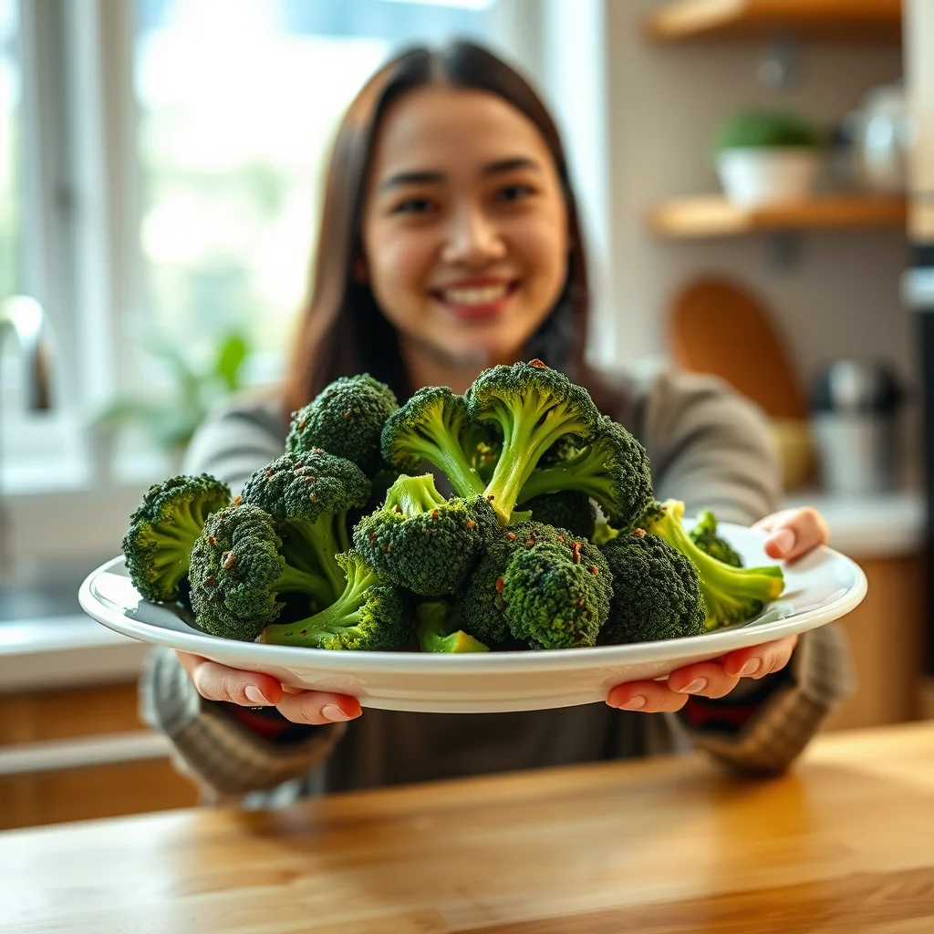 10-Minute Steamed Broccoli – vegetarian recipe