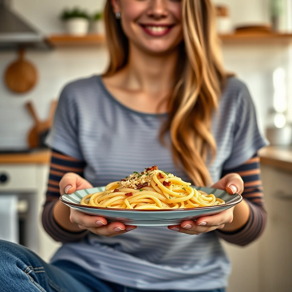 Lazy and Hungry Garlic Pasta – vegetarian recipe