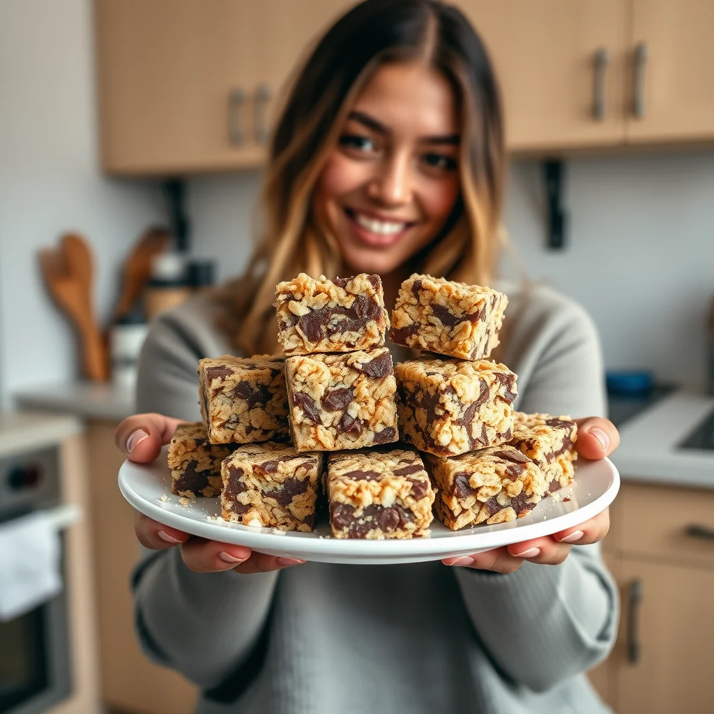 No-Bake Peanut Butter Chocolate Crisp Rice Treats – vegetarian recipe