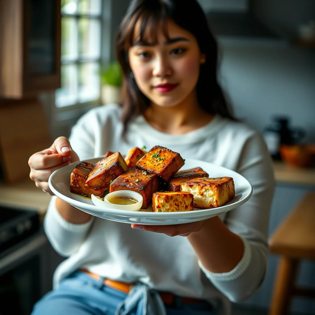 Tofu BBQ “Steaks” – vegetarian recipe