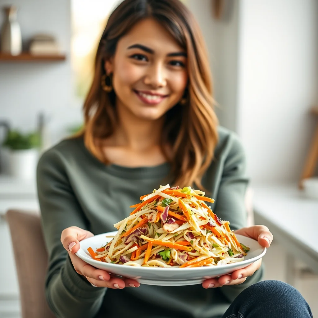 Sesame and Soy Coleslaw – vegetarian recipe