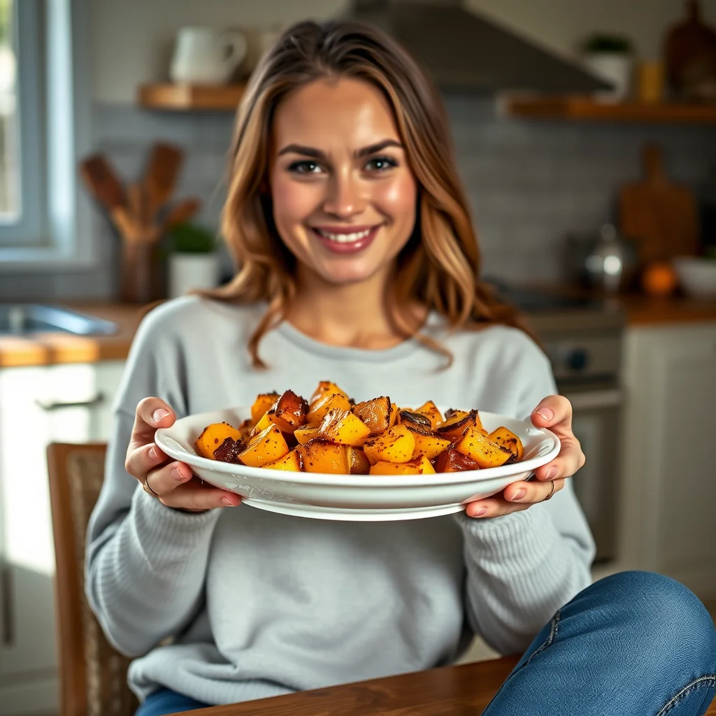 Sweetened Roast Squash – vegetarian recipe