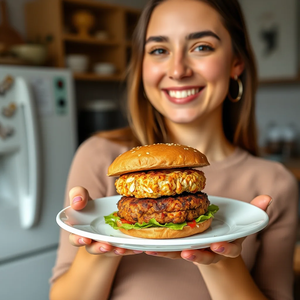 Homemade Juicy Tofu Burgers – vegetarian recipe