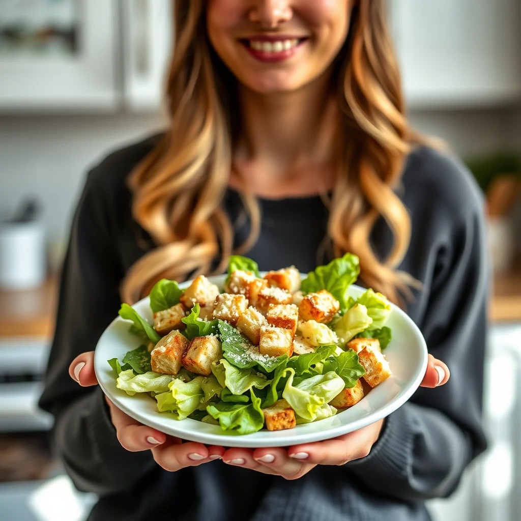 The Perfect Anchovy-Free Caesar Salad! – vegetarian recipe