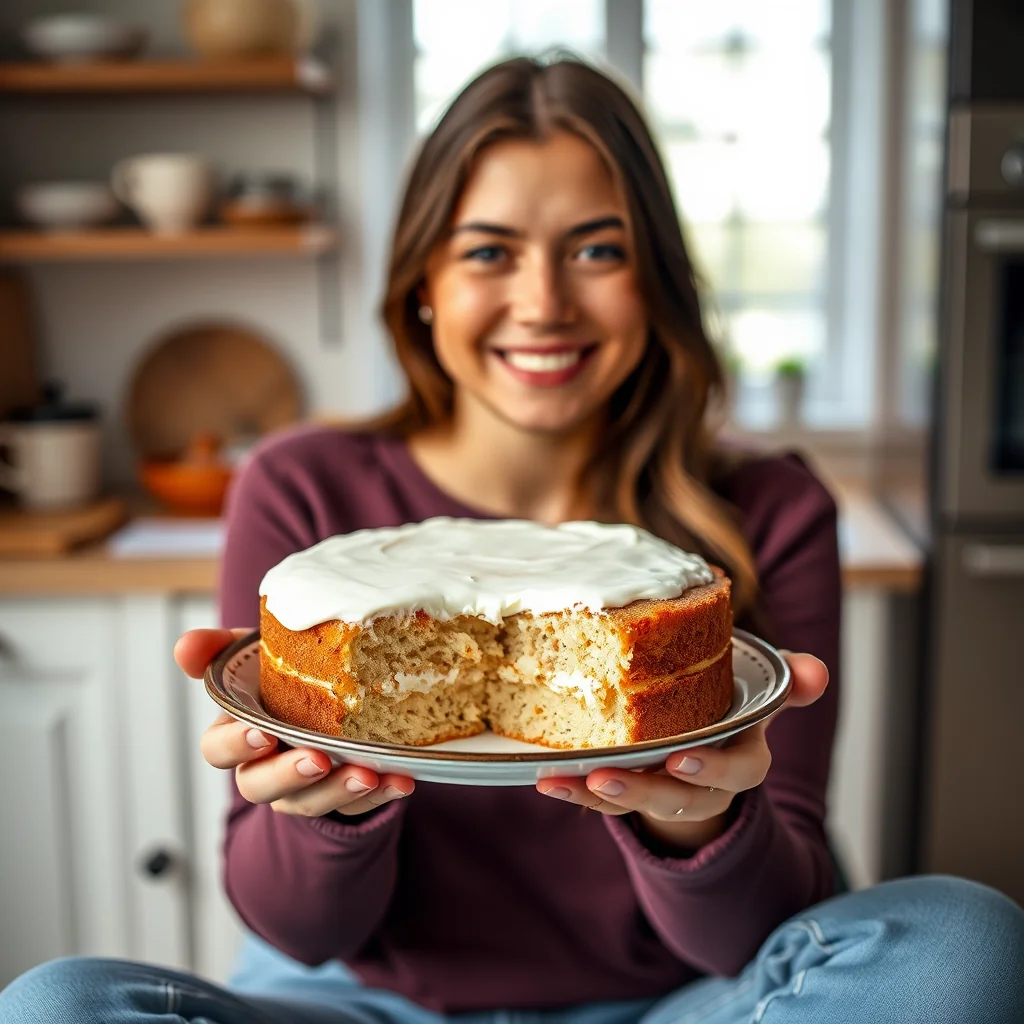 Decadent Sour Cream Butter Cake – vegetarian recipe