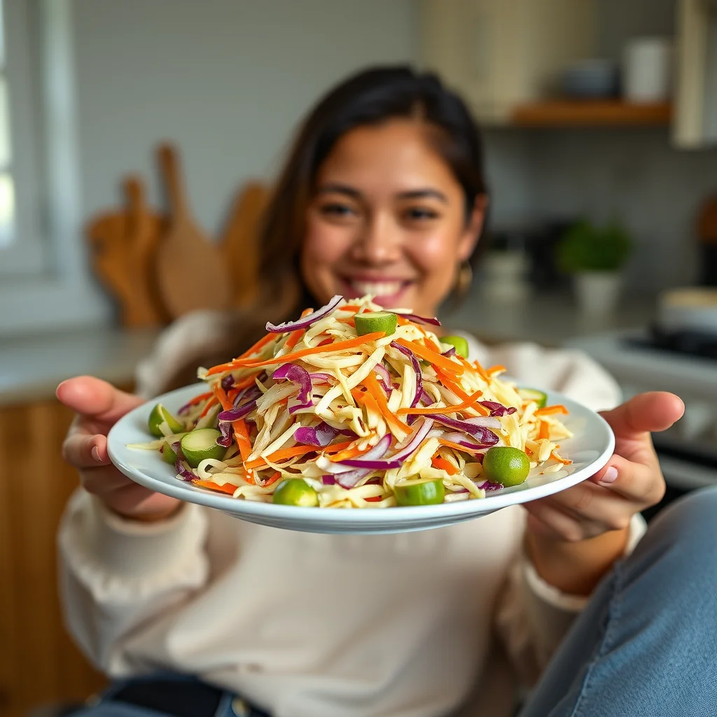 Vibrant Southeast Asian Slaw – vegetarian recipe
