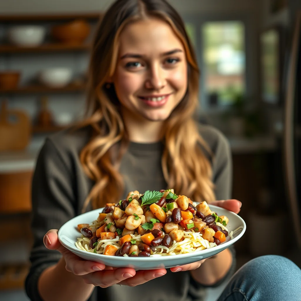 Spicy Southwestern Two-Bean Salad – vegetarian recipe
