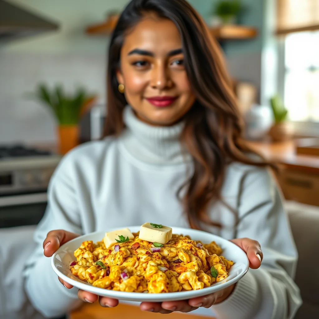 Scrambled Eggs Masala (Egg Bhurji) – vegetarian recipe