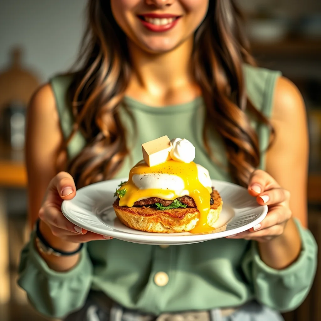 Simple Single-Serving Vegetarian Eggs Benedict – vegetarian recipe