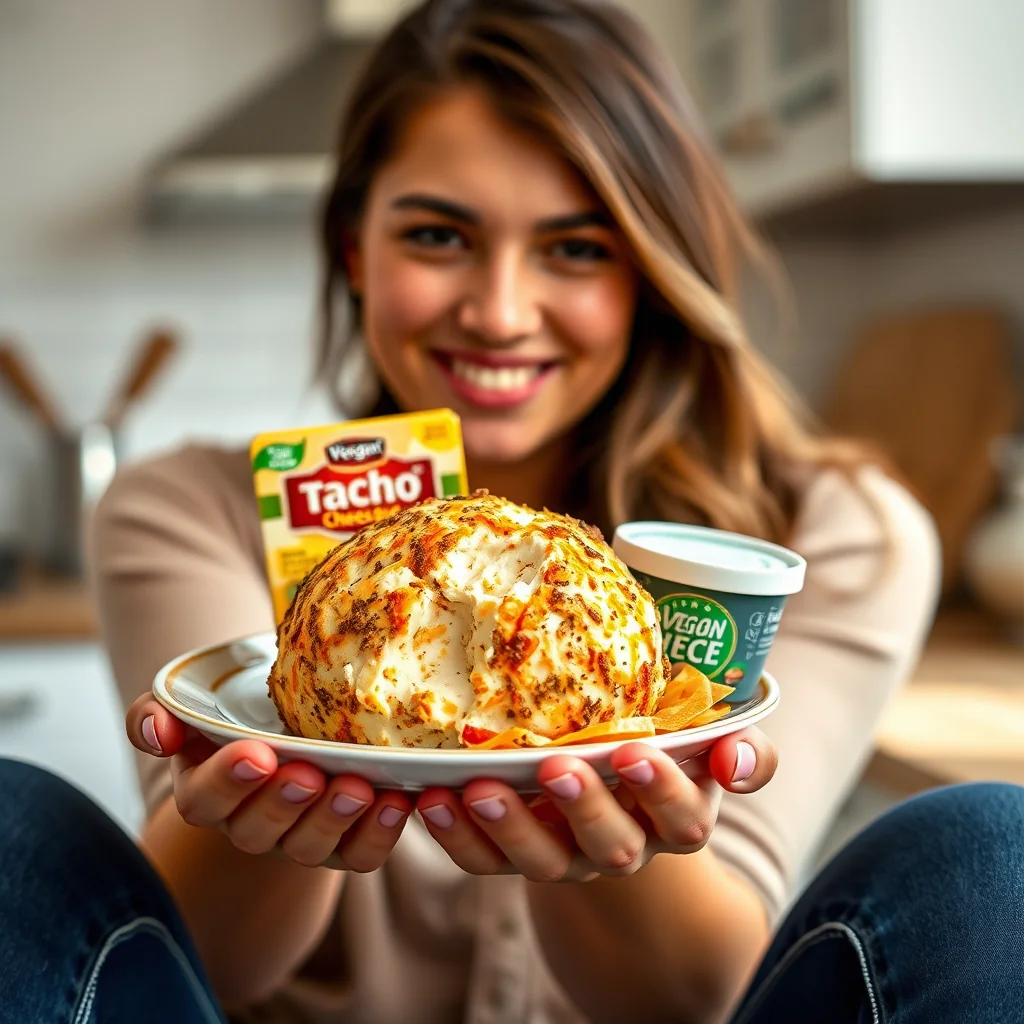Easy Vegan Cheese Ball – vegetarian recipe
