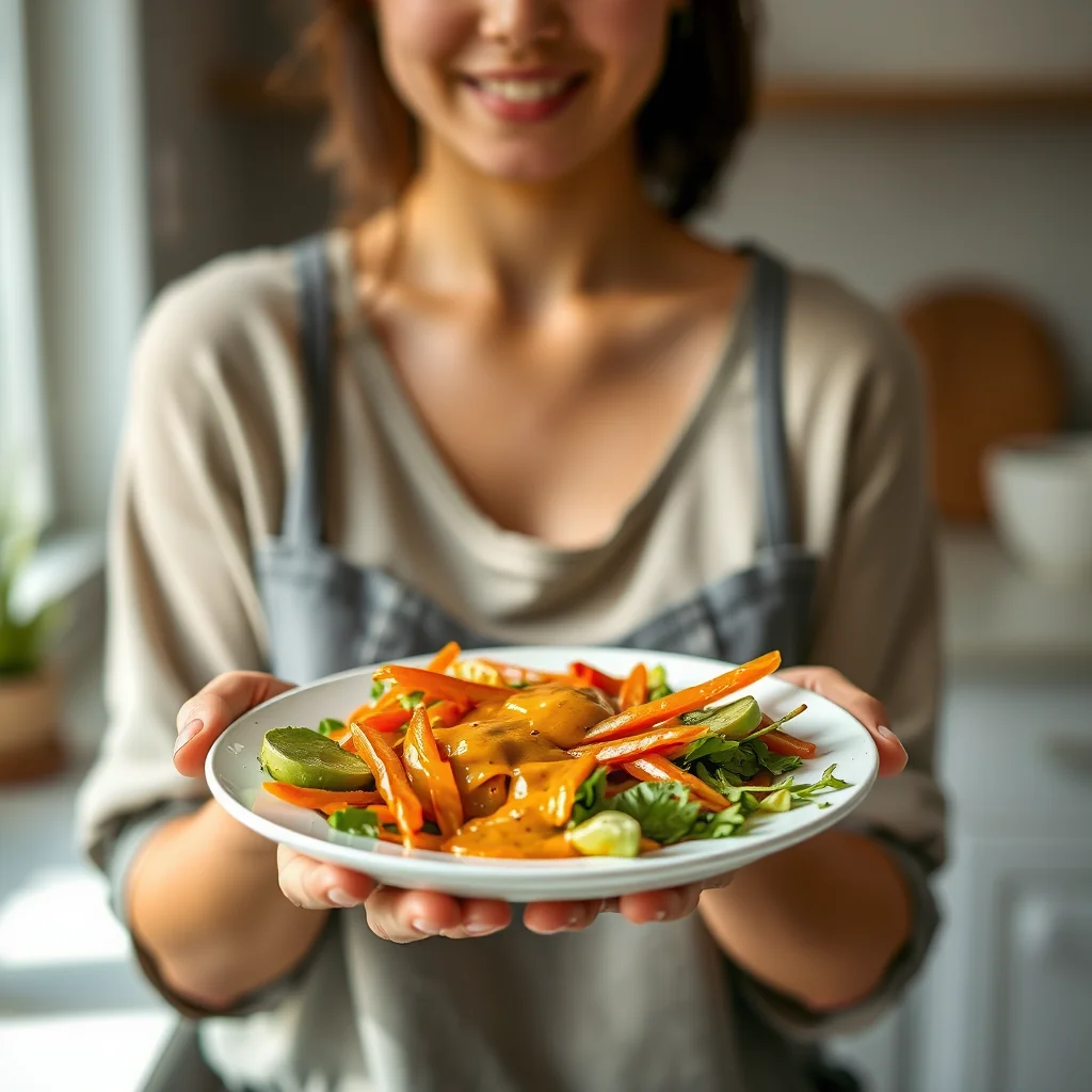 Thai Orange Peanut Dressing – vegetarian recipe