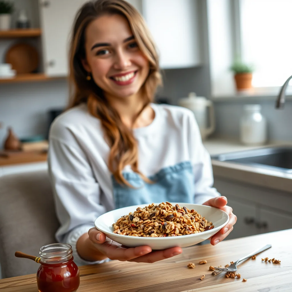 Simple Vanilla Flax Granola – vegetarian recipe