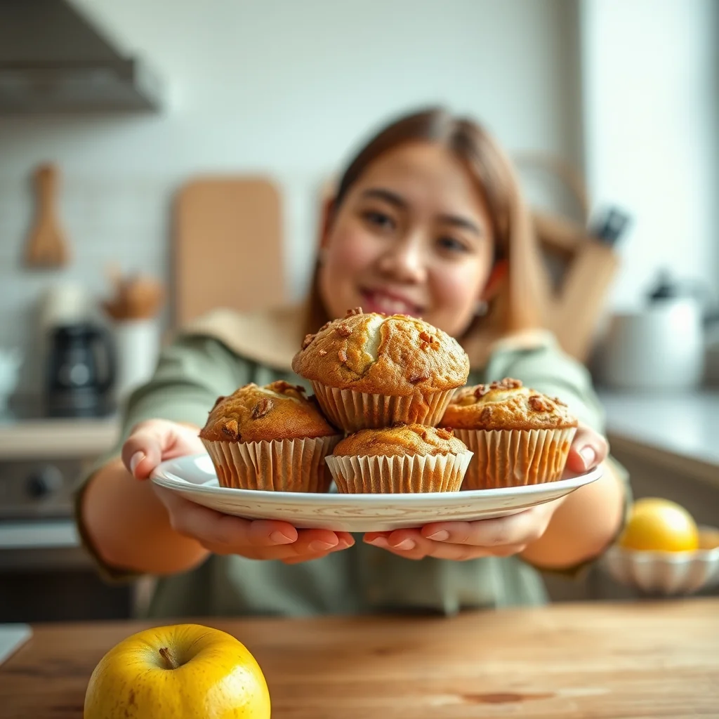 Vegetarian Apple and Cinnamon Muffins – vegetarian recipe