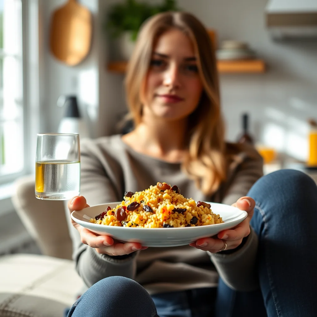 A Taste of Sunshine: Vibrant Orange and Raisin Curried Cousc – vegetarian recipe