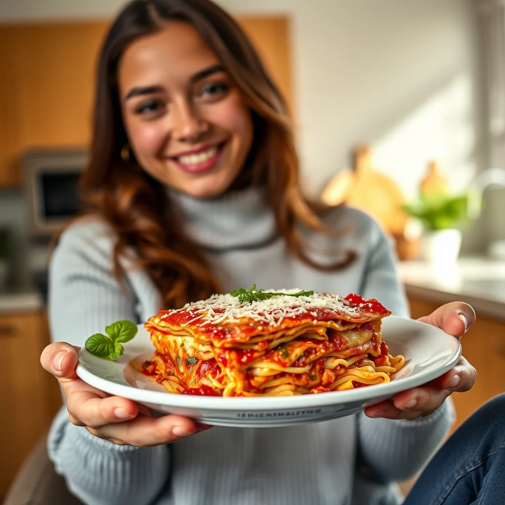 10-Minute Microwave Vegetarian Lasagna for Two – vegetarian recipe